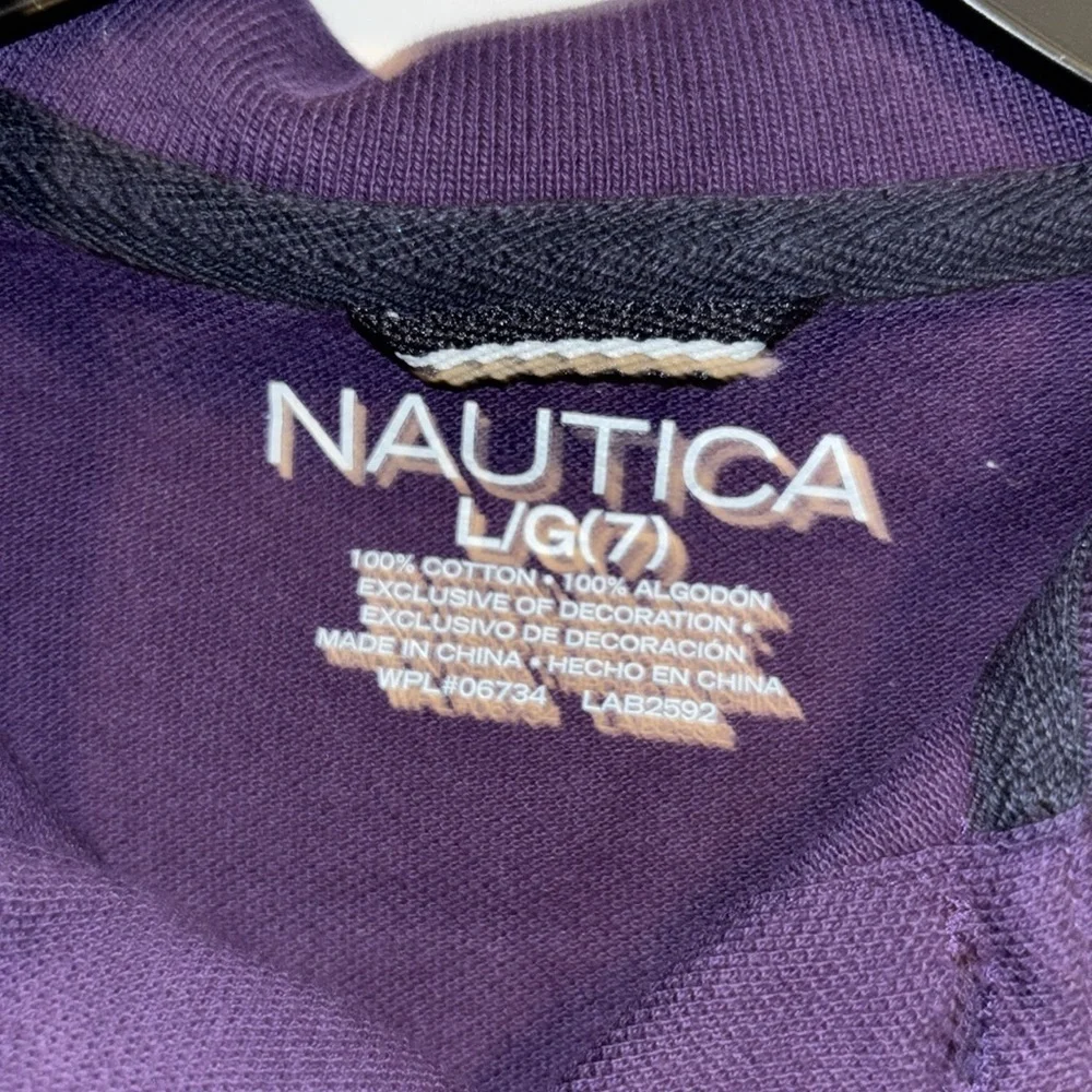 Nautica purple polo